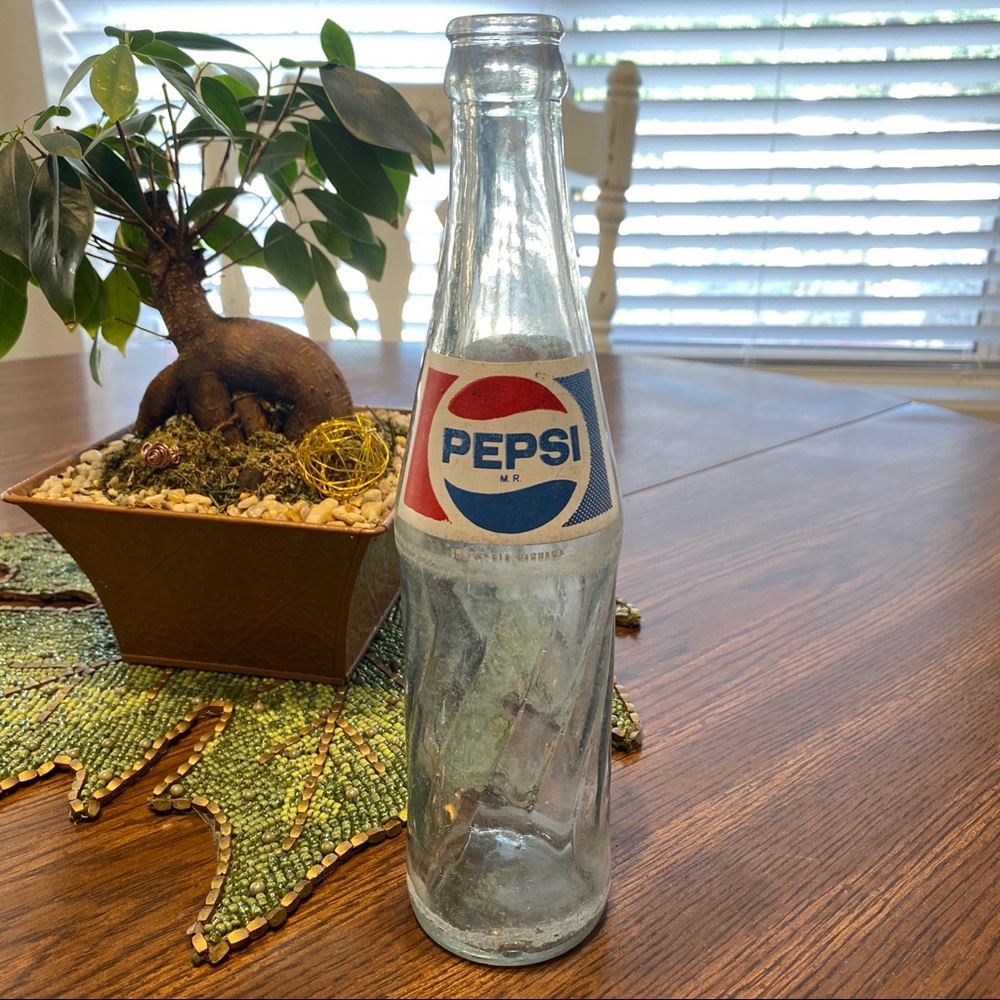 Vintage Retro Pepsi Cola Glass Bottle